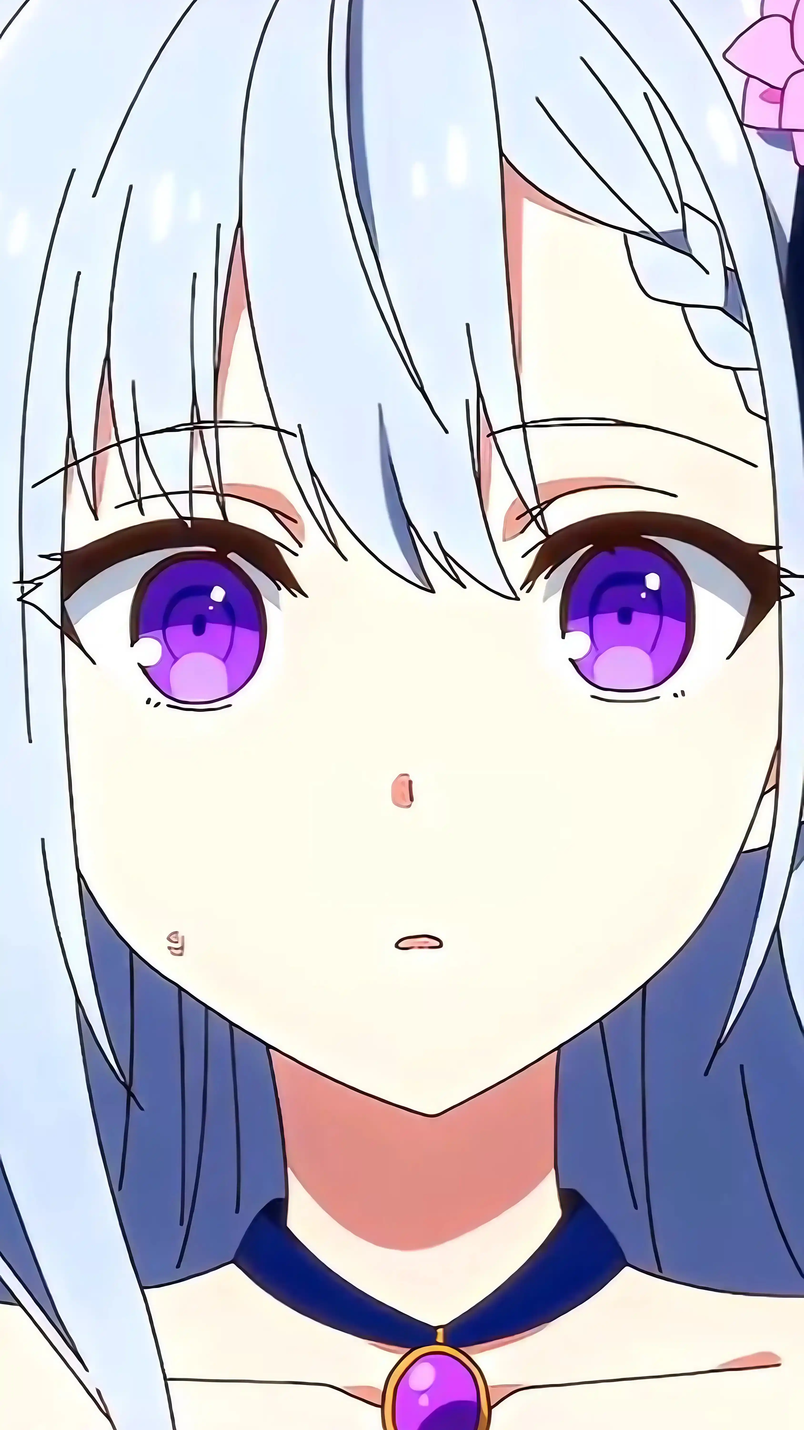 Blue Hair Anime Character Charging - Mobile Game Style Wallpaper