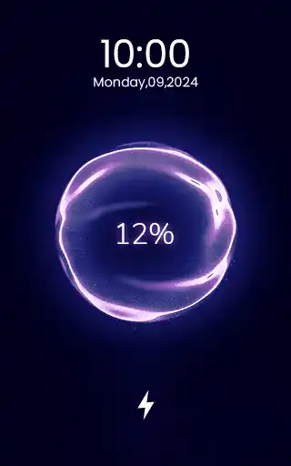 Pink Neon Circle Energy Ring - Aesthetic Charging Animation Wallpaper
