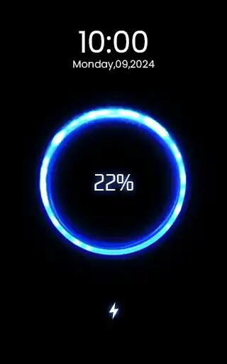 Minimalist Crescent Moon - Elegant Charging Animation