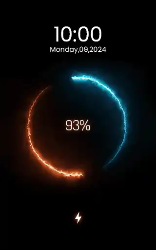 Fire & Ice Dual Energy Animation - Dynamic Color Charging Display