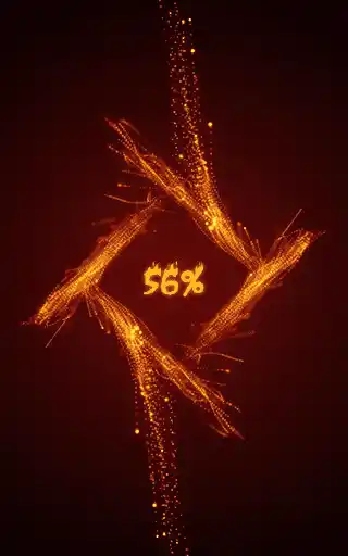 Solar Corona Fire Ring - Cosmic Energy Charging Animation