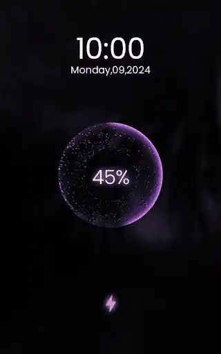 Minimalist Crescent Moon - Elegant Charging Animation