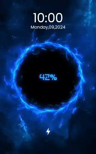 Electric Blue Lightning Plasma - High-Energy Charging Animation