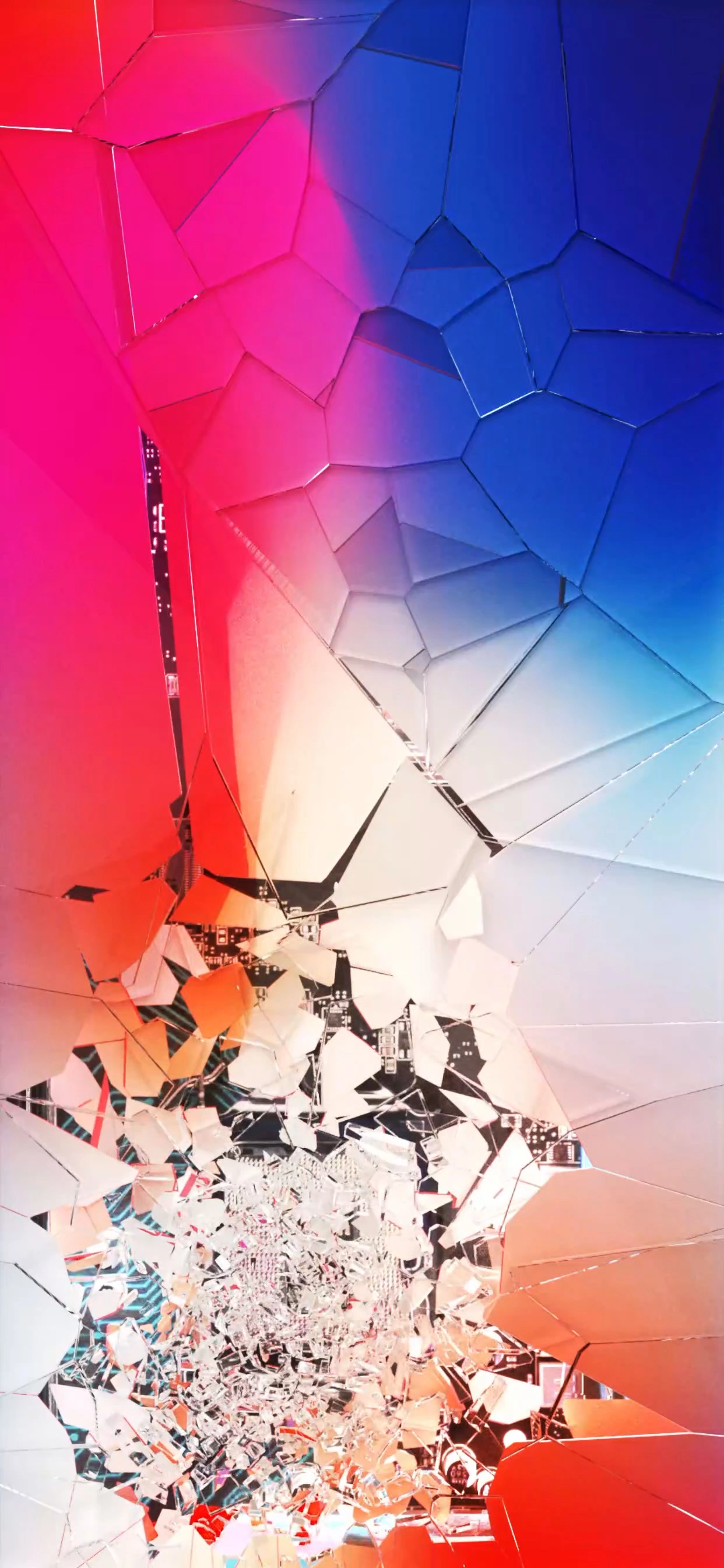 Realistic Cracked Screen Effect - Broken Glass Wallpaper