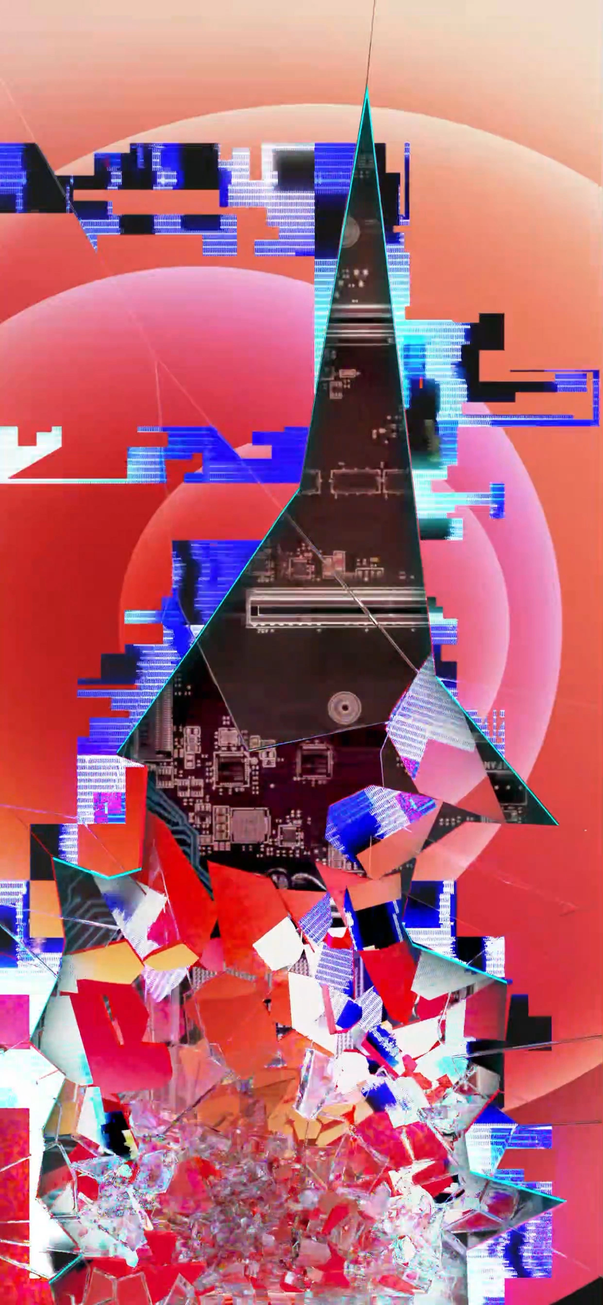 Digital Glitch Error Screen - Tech Malfunction Effect