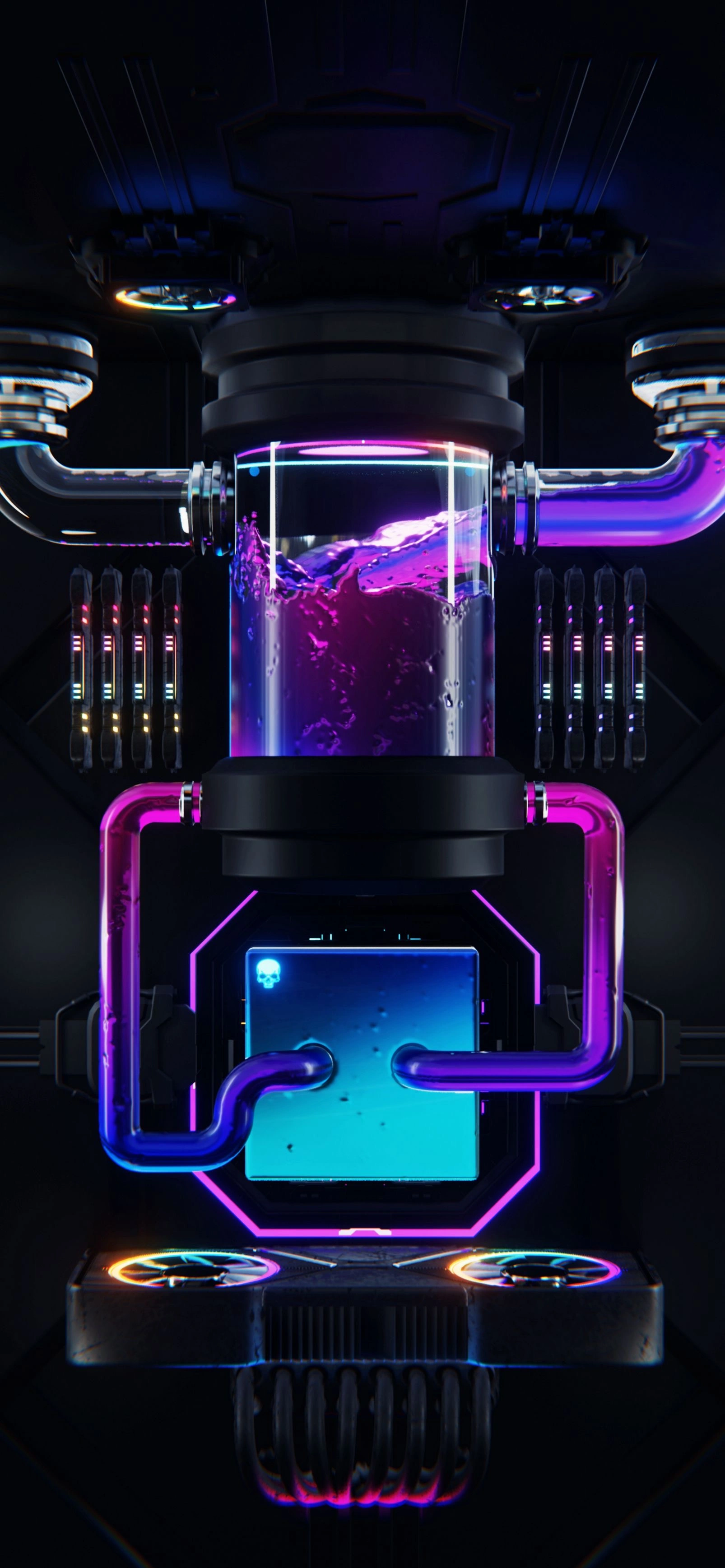 Advanced CPU Circuit Board Design - Tech Engineering Wallpaper