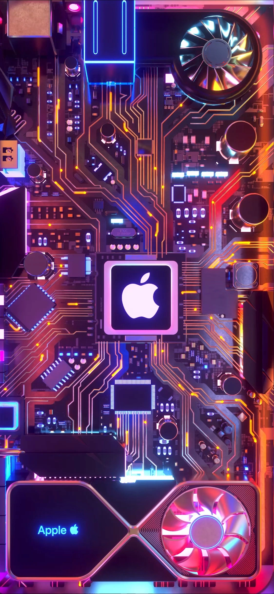 Advanced CPU Circuit Board Design - Tech Engineering Wallpaper