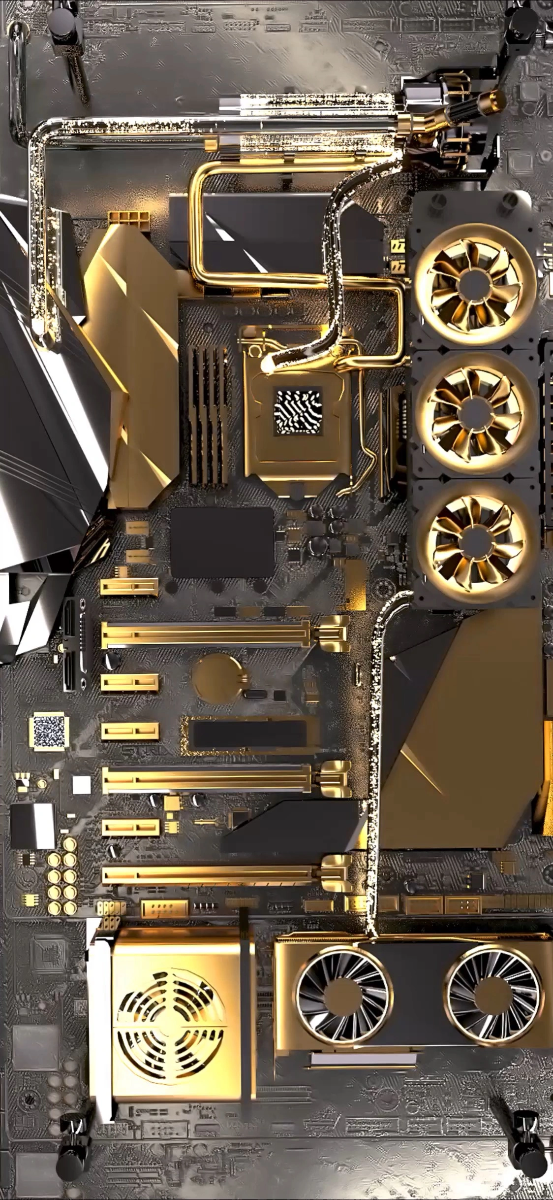 Advanced CPU Circuit Board Design - Tech Engineering Wallpaper