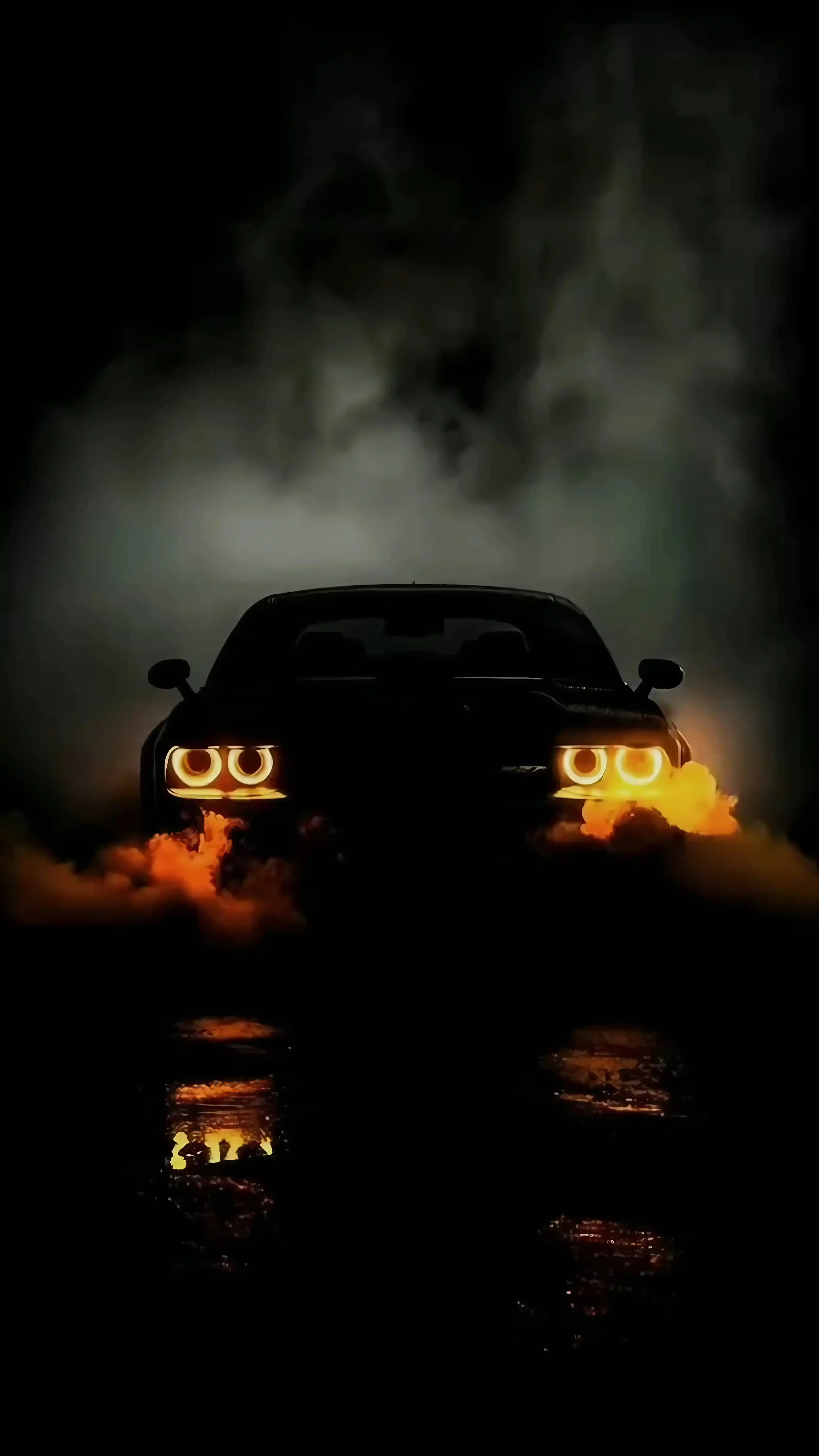 Luxury Sports Car in Neon City - Night Racing Wallpaper