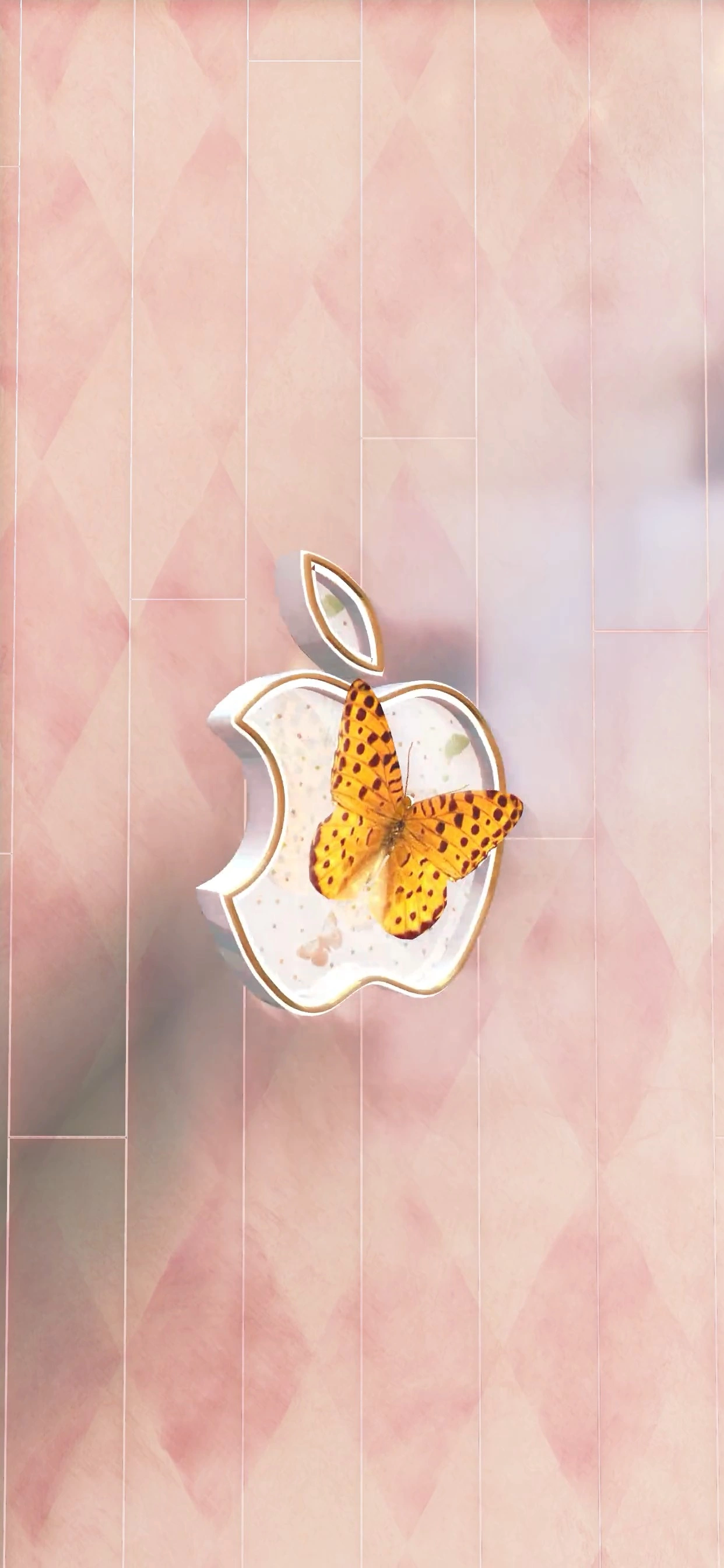 Neon Glow Apple Logo - Modern Tech Art Wallpaper
