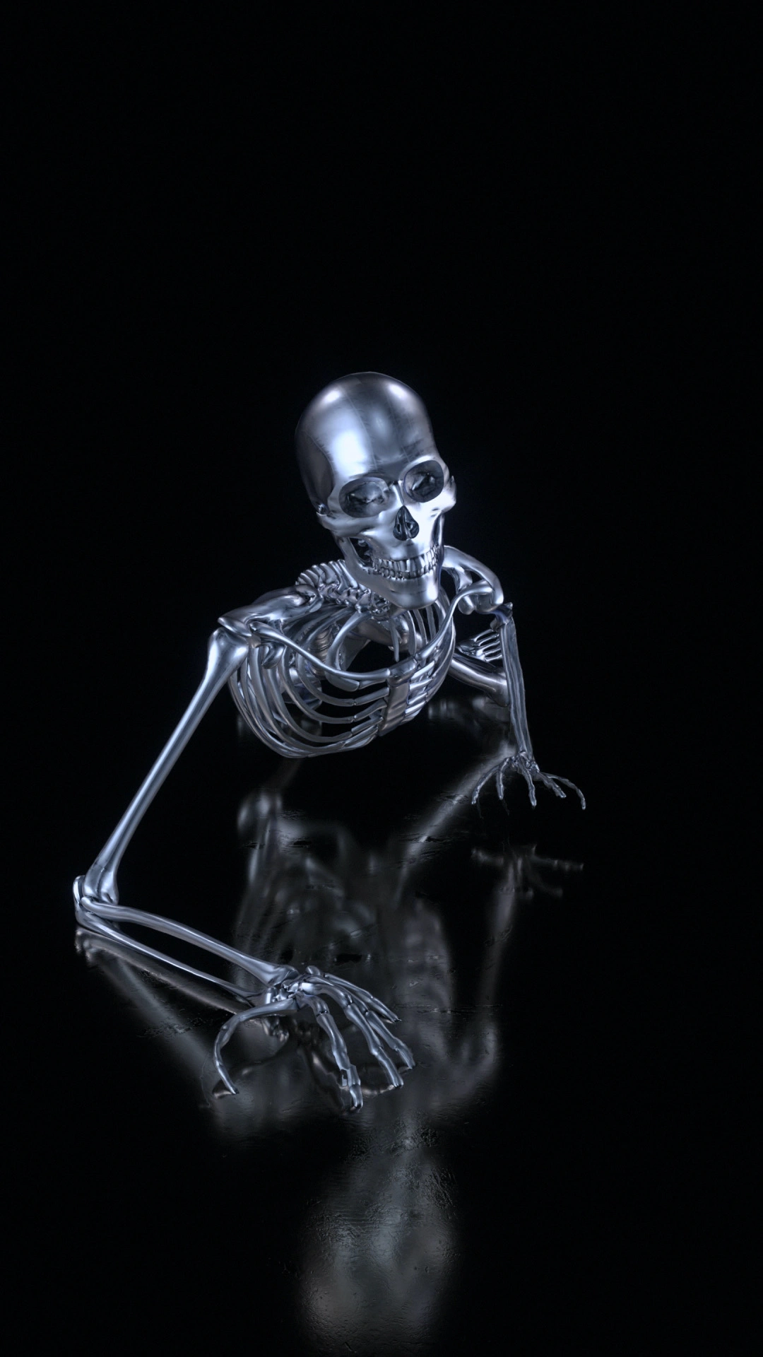 Dark Shadow Figure in the Mist - Creepy Horror Wallpaper