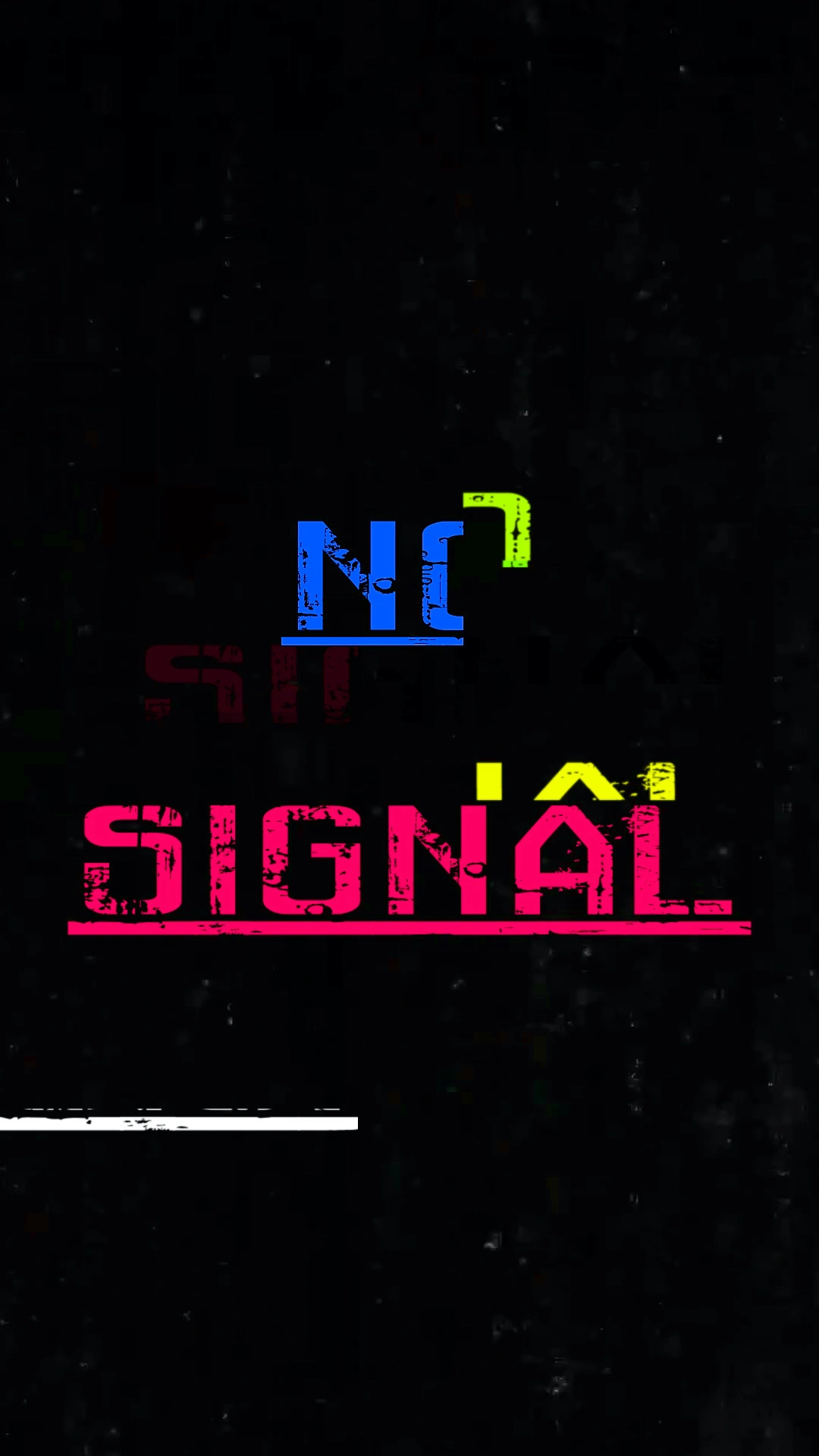 TV Static No Signal Screen - Retro Television Error