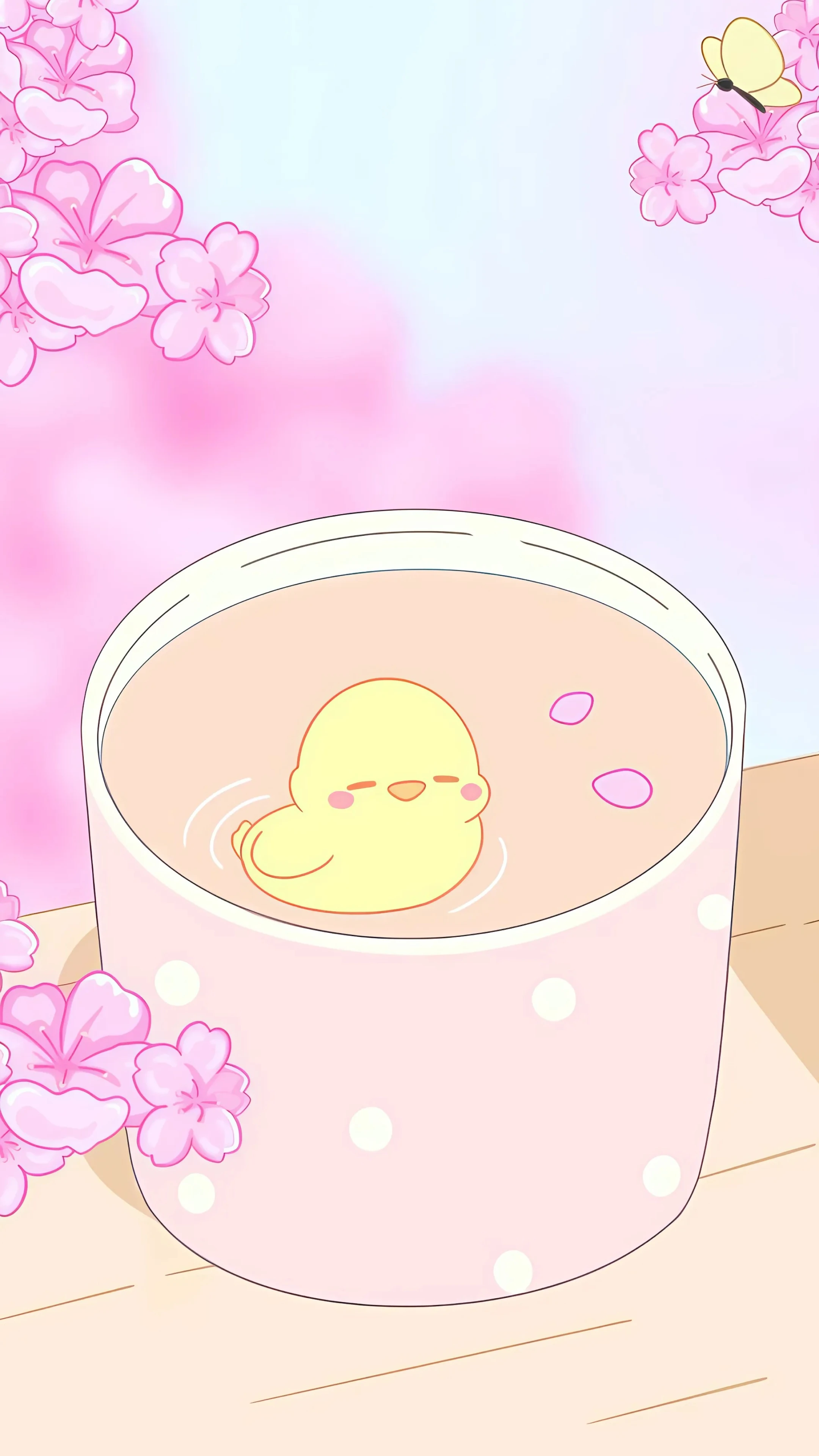 Animated Cute Kawaii Animal Character - Adorable Cartoon Wallpaper