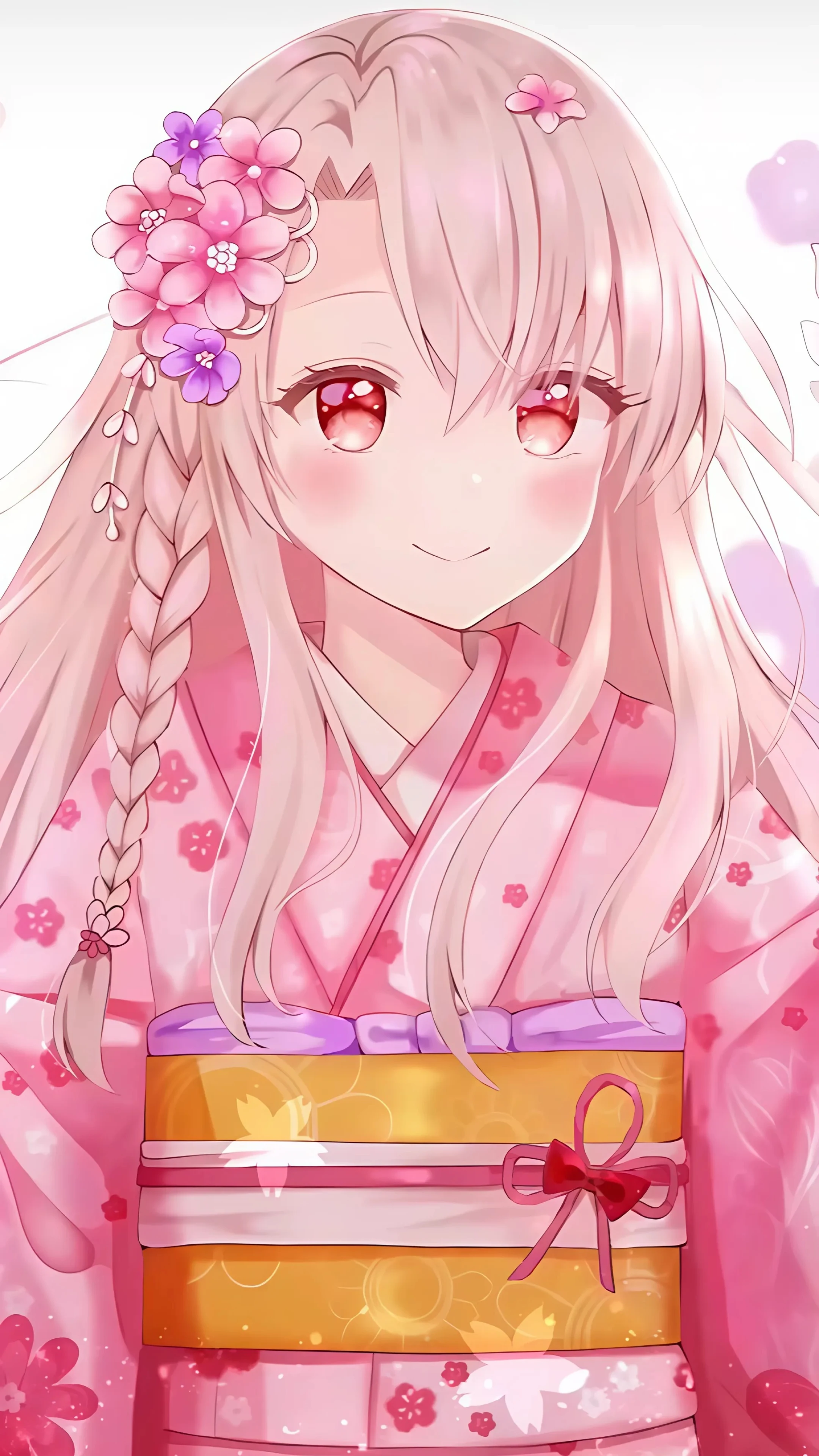 Anime Girl Live Wallpaper - Sakura Kimono