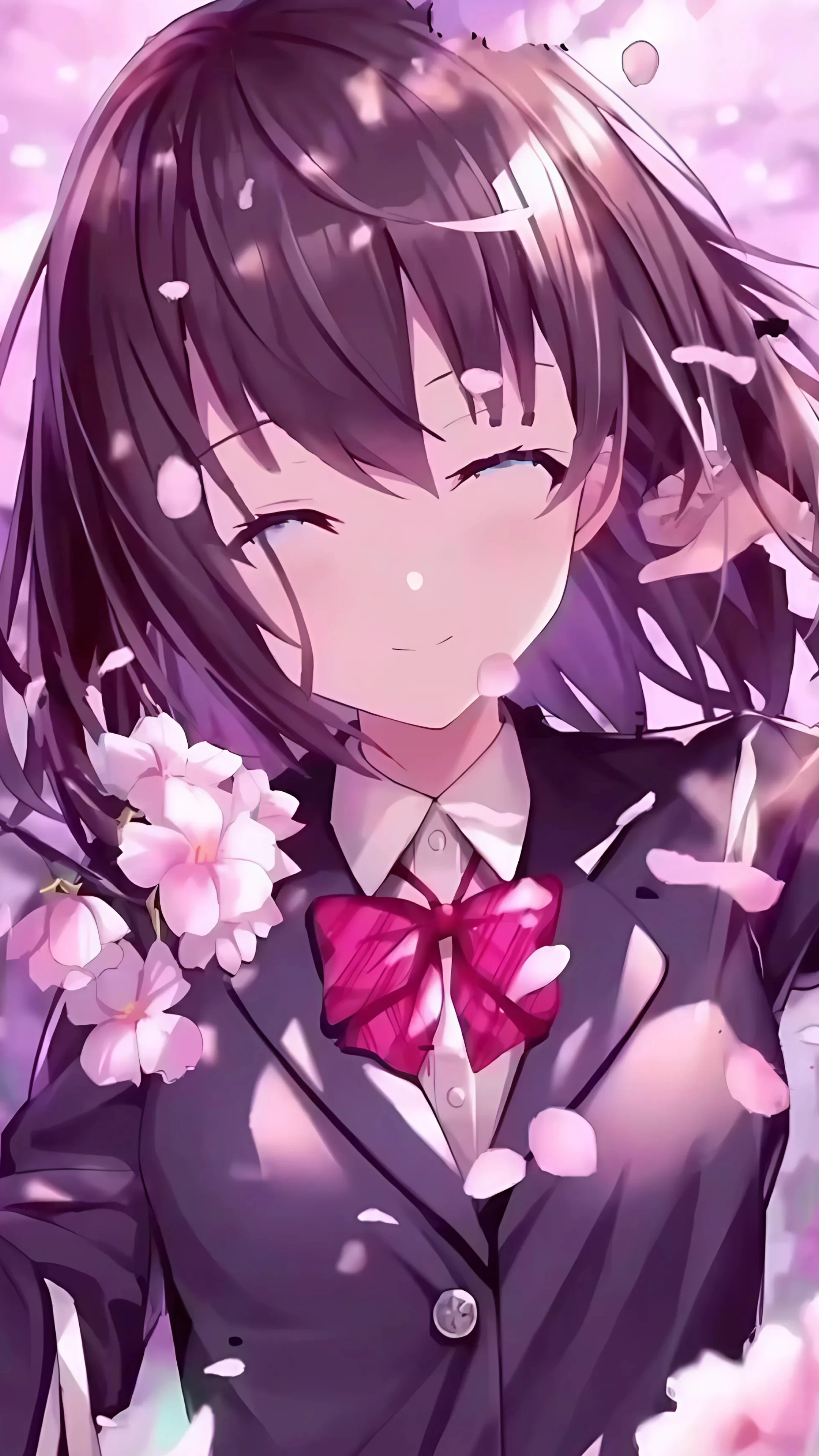 Anime Girl Live Wallpaper - Sakura Smile