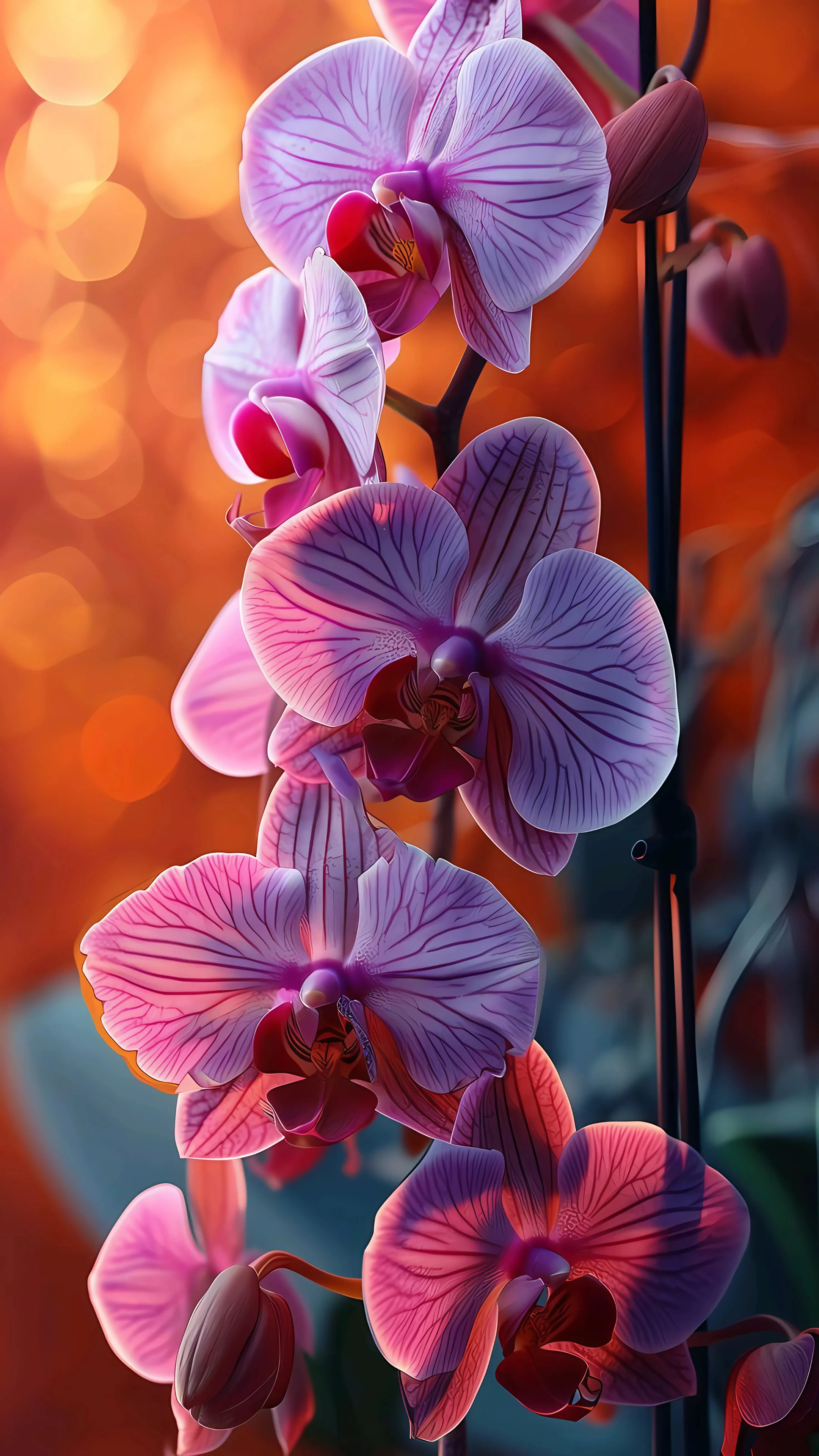 Beautiful Pink Phalaenopsis Orchids