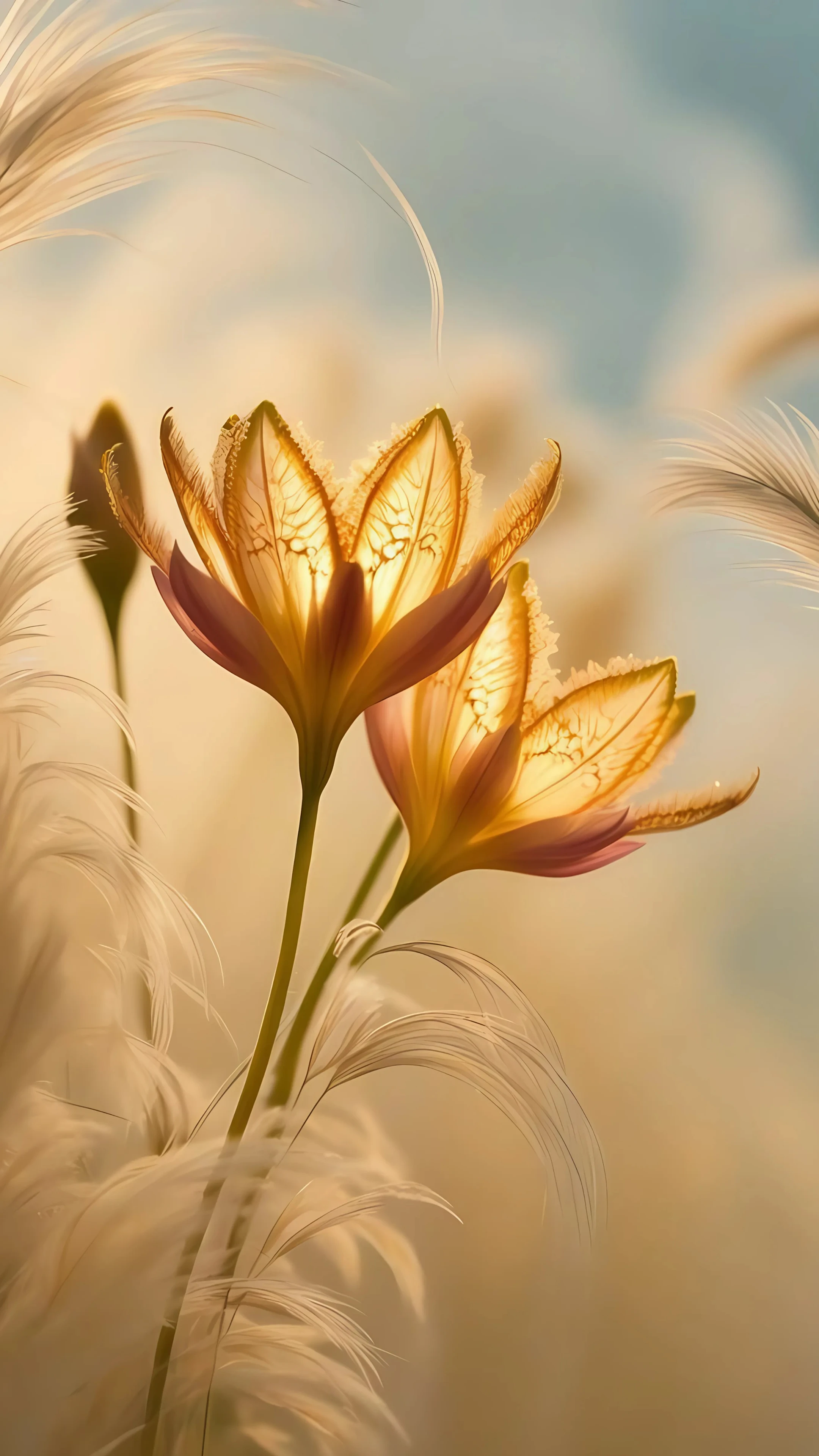 Glowing Iris Fantasy Flower
