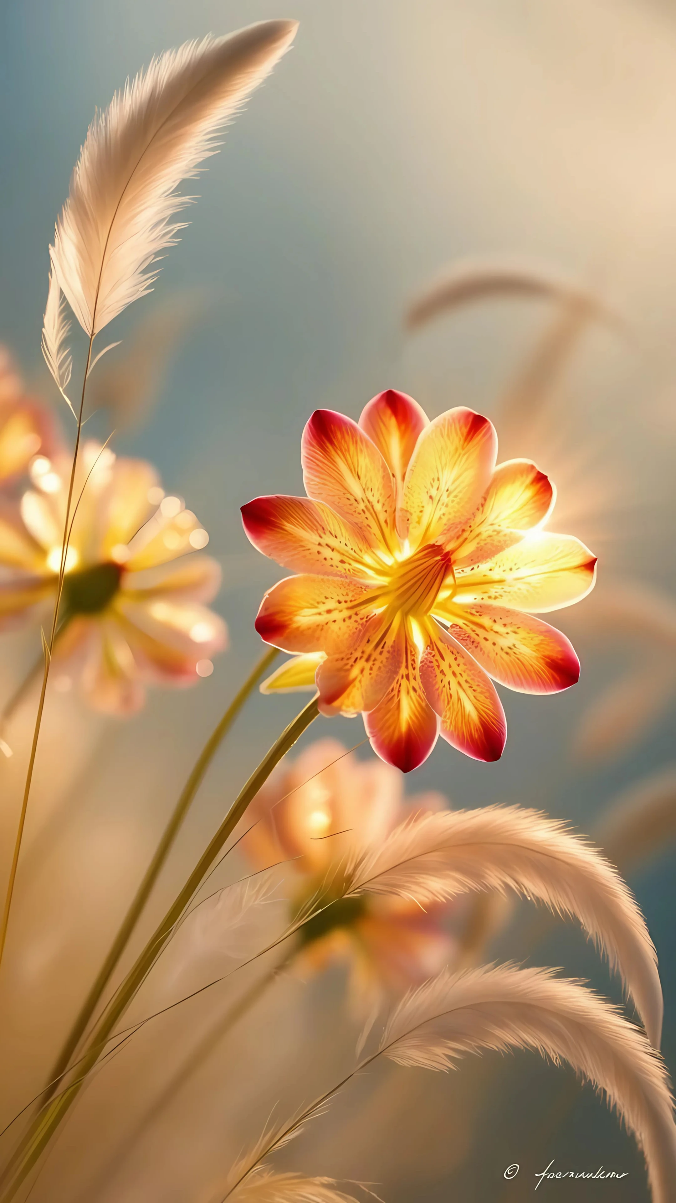 Water Droplet Dahlia Macro